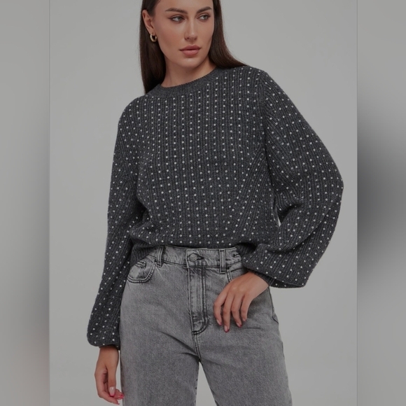 Marella Molo Rhinestone Embalish Sweater NWT - Picture 3 of 12